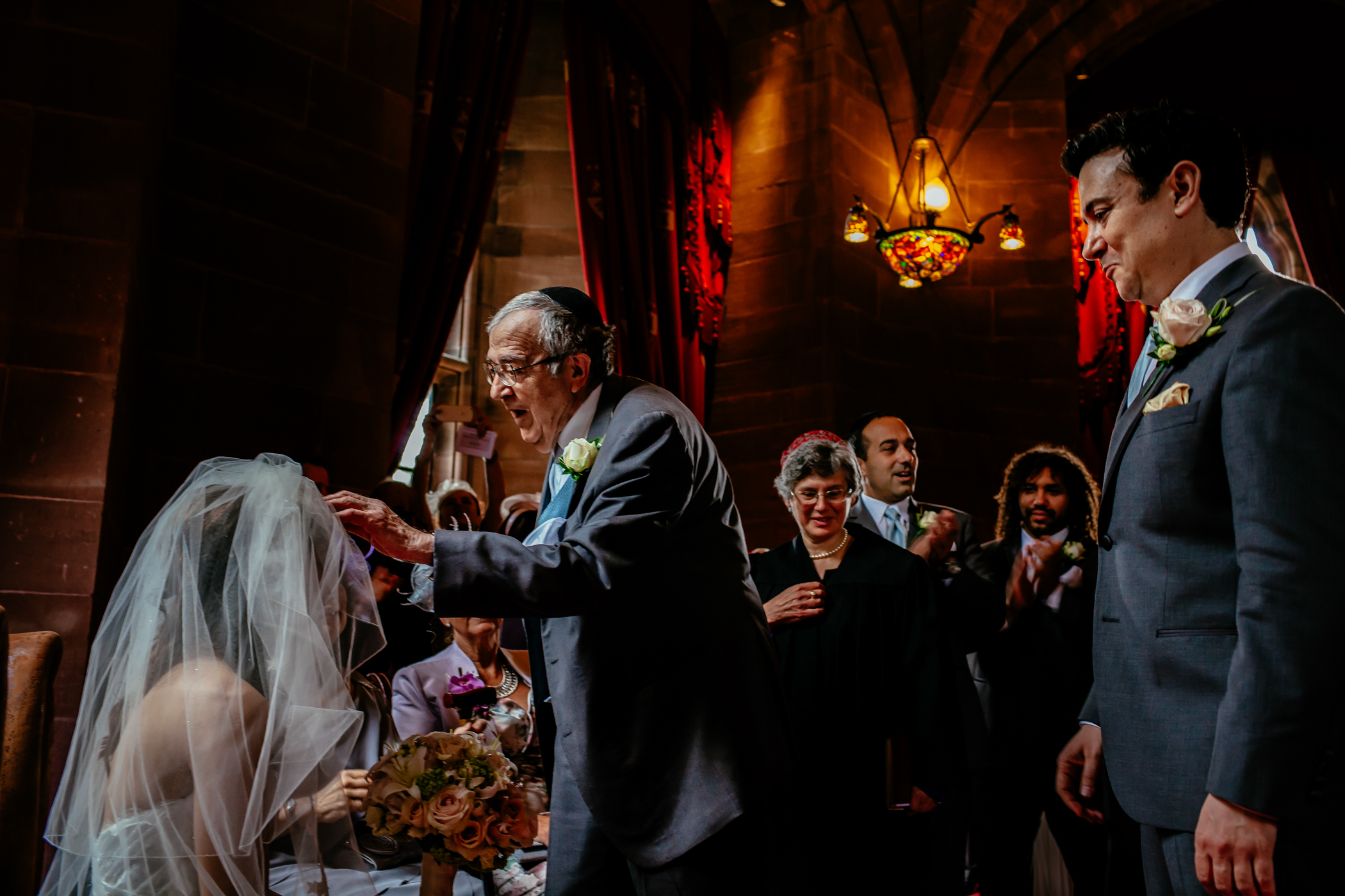 Emma & Alex Peckforton castle wedding - Sansom Photography-13