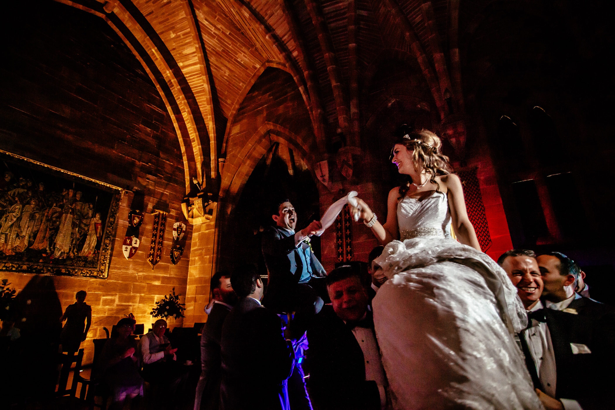 Emma & Alex Peckforton castle wedding - Sansom Photography-51